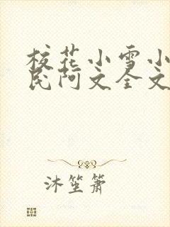 校花小雪小柔阿民阿文全文阅读小说
