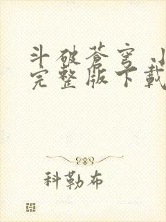 斗破苍穹 小说完整版下载txt封面