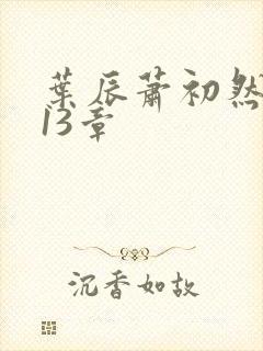 叶辰萧初然6213章