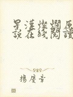 星汉灿烂原著小说在线阅读