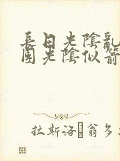 长日光阴乱作一团光阴似箭眇眇封面
