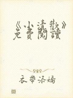 《小清欢》番外免费阅读封面