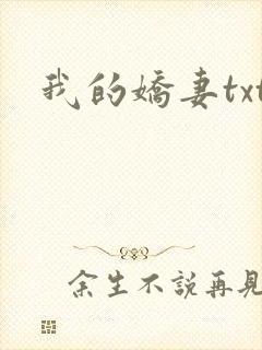 我的娇妻txt