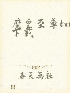 魔皇至尊txt下载