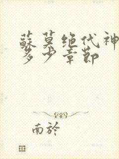苏莫绝代神主共多少章节