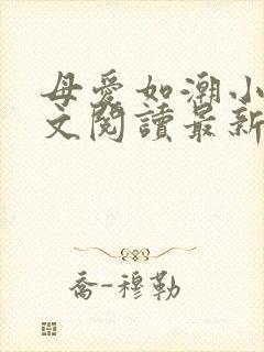 母爱如潮小说全文阅读最新章节更新