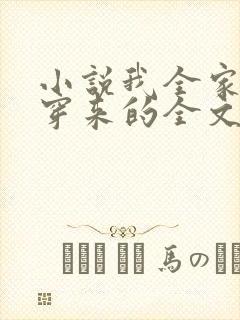 小说我全家都是穿来的全文封面