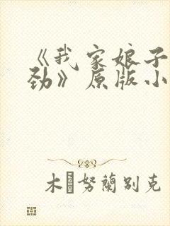 《我家娘子不对劲》原版小说