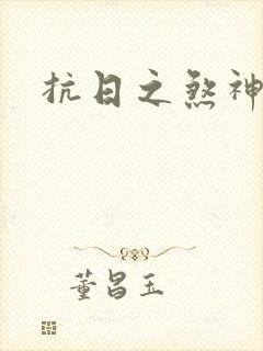 抗日之煞神传奇封面