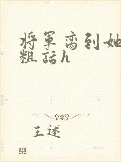 将军脔到她哭h粗话h封面
