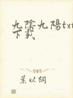 九阴九阳txt下载封面