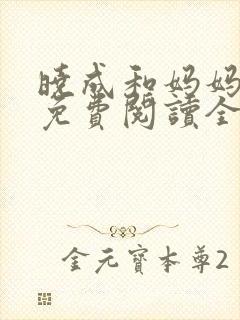 晓成和妈妈小说免费阅读全文封面