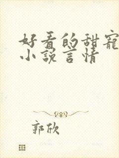 好看的甜宠短篇小说言情