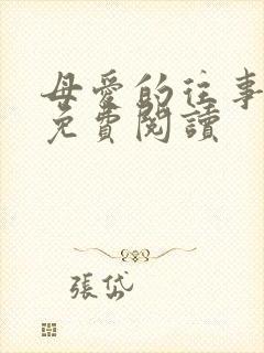 母爱的往事小说免费阅读