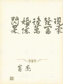 闪婚后发现老公是亿万富豪小说txt封面