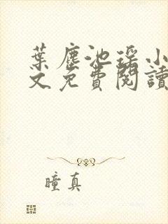 叶尘池瑶小说全文免费阅读txt