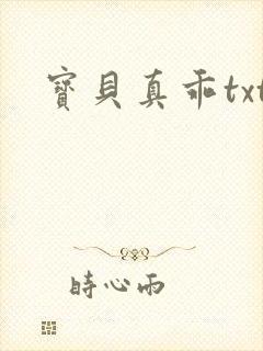 宝贝真乖txt封面