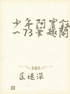 少年阿宾钰慧1～73笔趣阁txt