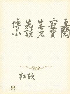 傅先生宠妻无度小说免费阅读