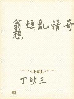 翁熄乱情奇思妙想封面