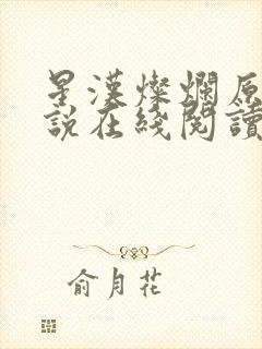 星汉灿烂原著小说在线阅读封面