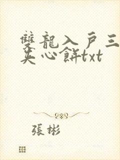 双龙入户三人行夹心饼txt