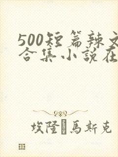 500短篇辣文合集小说在线阅读封面