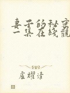 妻子的秘密第十一集在线观看免费