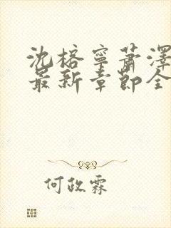 沈榕宁萧泽小说最新章节全文阅读