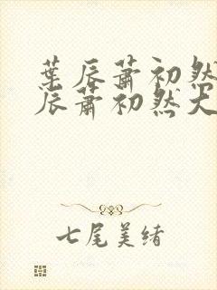 叶辰萧初然 叶辰萧初然大结局