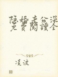 隐婚老公深夜来免费阅读全文封面