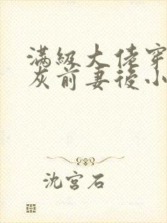 满级大佬穿成炮灰前妻后小说免费阅封面