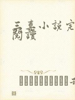 三喜小说完整版阅读封面
