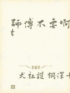 师傅不要啊txt