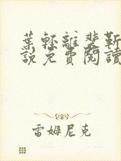 叶轻离裴靳墨小说免费阅读无弹窗