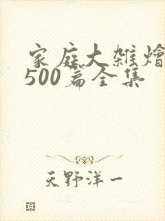 家庭大杂烩小说500篇全集