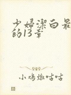 少妇洁白最刺激的13章
