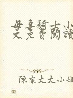 母妻骑士小说全文免费阅读最新章节