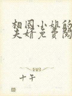 相国小姐的冒牌夫婿免费阅读全文封面