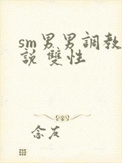 sm男男调教小说 双性