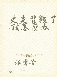丈夫背叛了妻子,该怎么办封面