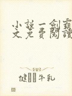 小说一剑霸天全文免费阅读
