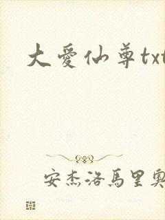 大爱仙尊txt封面