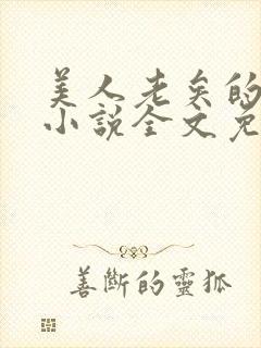 美人老矣的原著小说全文免费阅读