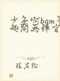 少年啊bgm笔趣阁无弹窗免费