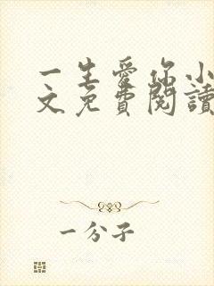 一生爱你小说全文免费阅读无弹窗