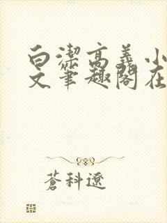 白洁高义小说全文笔趣阁在线阅读封面