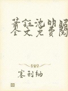 萧钰沈明昭小说全文免费阅读