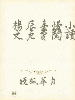 杨辰秦惜小说全文免费阅读无弹窗