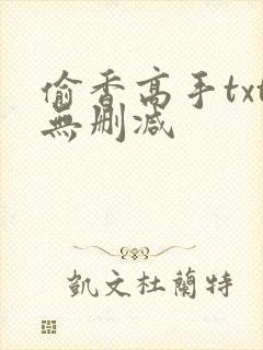 偷香高手txt无删减封面